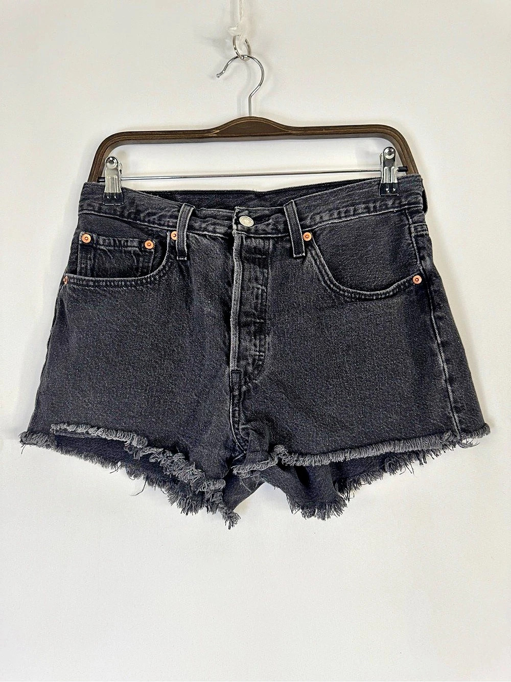Levi's 501 Original Cutoff Shorts Black Waist 30